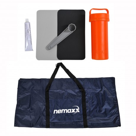 NEMAXX Profi Schlauchboot 380 cm, Paddel für 6 + 1 Personen