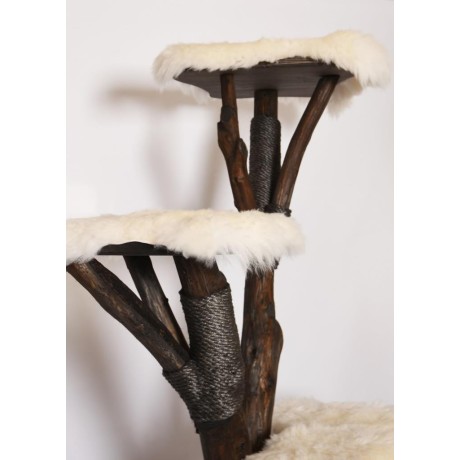 Natürlicher Kratzbaum für Katzen Sikara - Katzenbaum 190cm